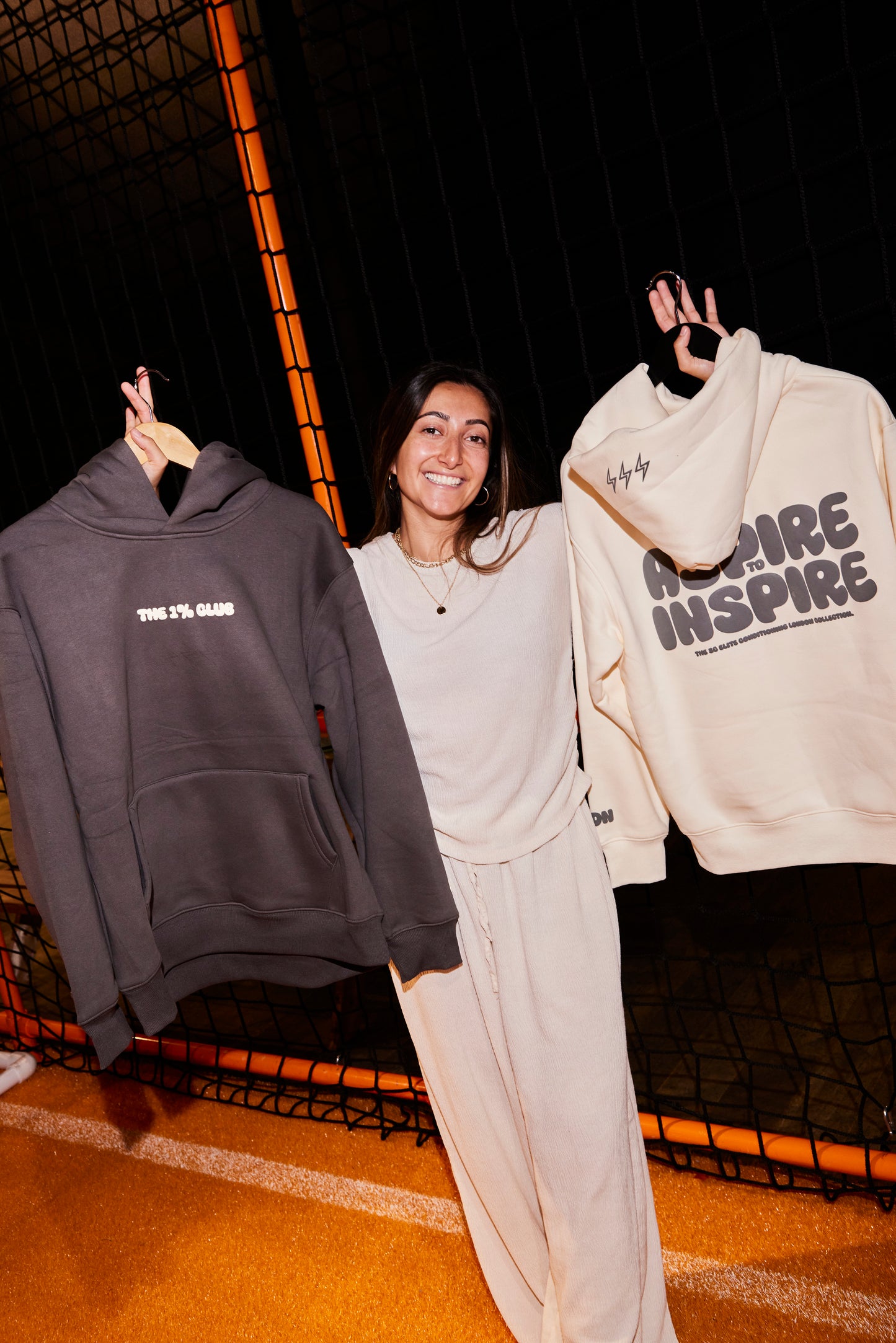 The 1% Club - Aspire to Inspire - Oversized Hoodie (Grey)