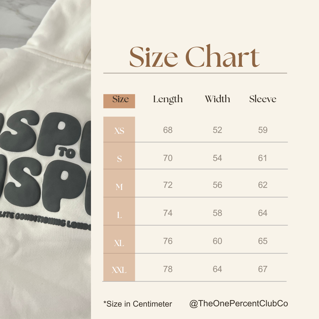 The 1% Club - Aspire to Inspire - Oversized Hoodie (Grey)