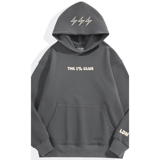 The 1% Club - Aspire to Inspire - Oversized Hoodie (Grey)