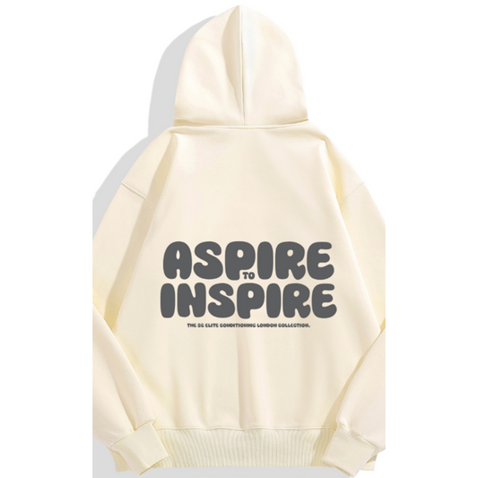 The 1% Club - Aspire to Inspire - Oversized Hoodie (Cream)