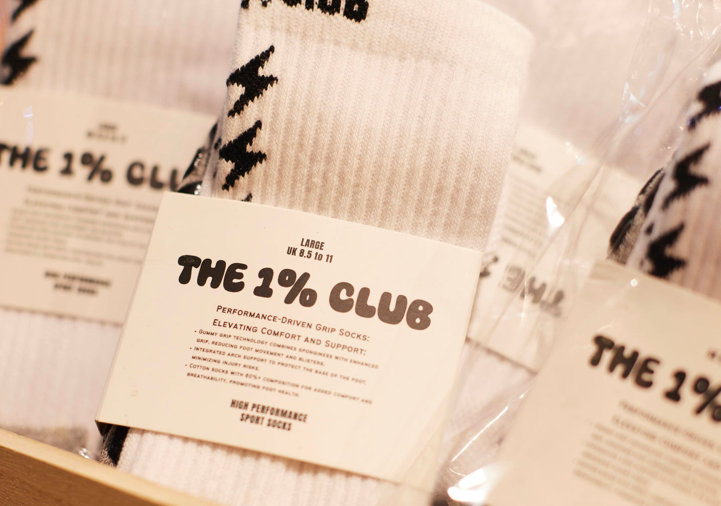 THE 1% CLUB GRIP SOCKS